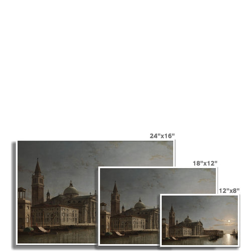 Venedig mit San Giorgio Maggiore im Mondlicht | Henry Pether | 1865