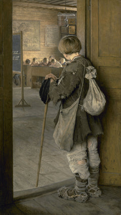 At The School Door | Nikolay Bogdanov-Belsky | 1897