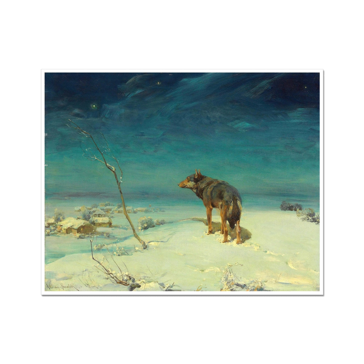 The Lone Wolf by Alfred von Wierusz-Kowalski | Buy Fine Art Prints