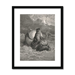 The Monkey and The Dolphin | Gustave Doré | 1867