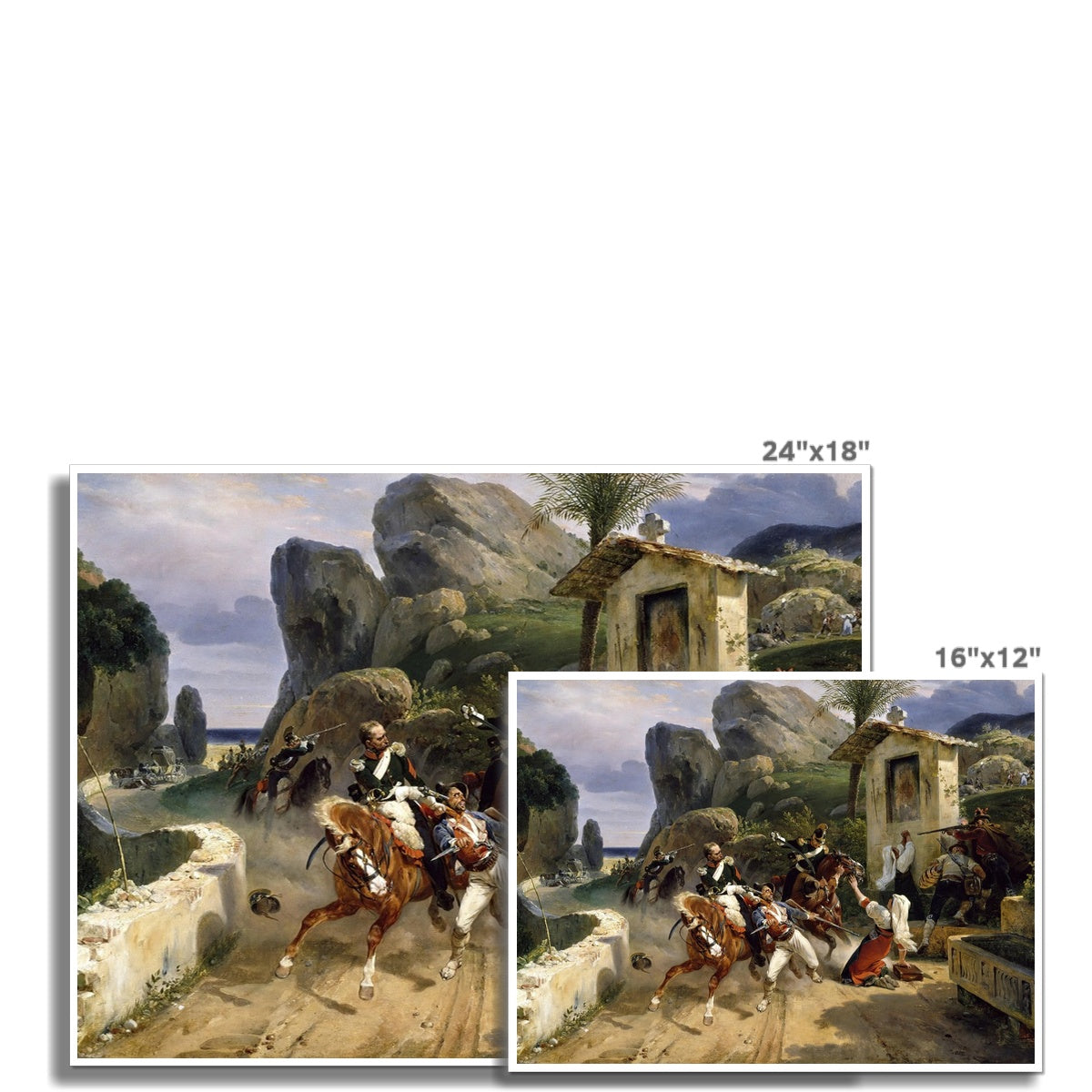 Italian Brigands Surprised by Papal Troops by Horace Vernet | Buy
