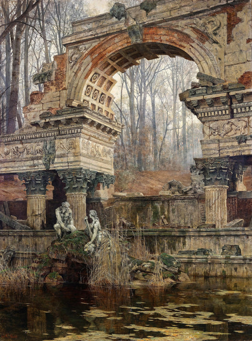 The Roman Ruin in Schönbrunn | Carl Moll | 1892