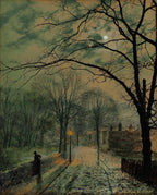 A Moonlit Stroll, Isle of Wight | John Atkinson Grimshaw | 1878