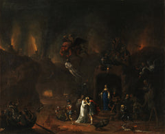 Orpheus and Eurydice in the Underworld | Pieter Fris | 1652