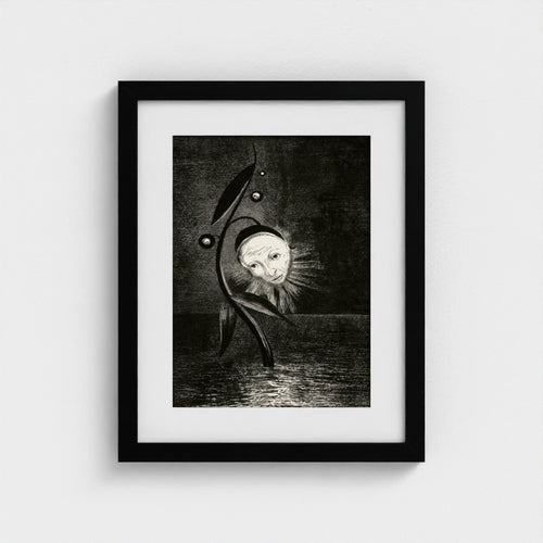 The Marsh Flower, a Sad Human Head | Odilon Redon | 1885