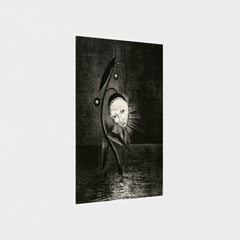 The Marsh Flower, a Sad Human Head | Odilon Redon | 1885