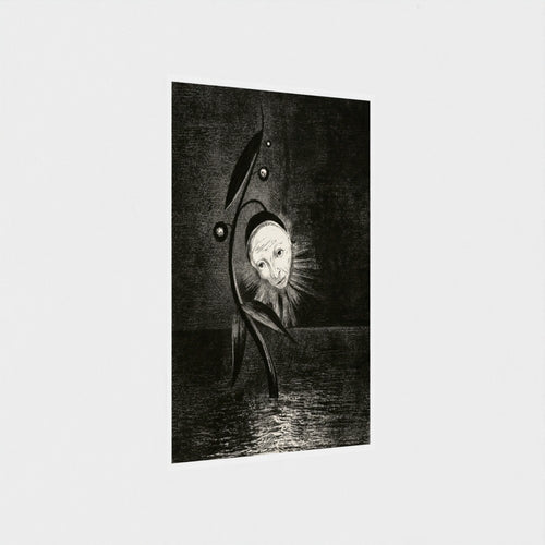 The Marsh Flower, a Sad Human Head | Odilon Redon | 1885