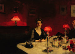 Dinner Table at Night | John Singer Sargent | 1884