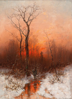 Returning Home at Sunset | Désiré Thomassin | 1894
