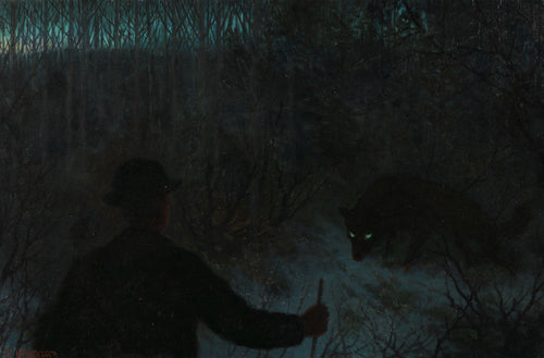 The Ash Lad and the Wolf | Theodor Kittelsen | 1900