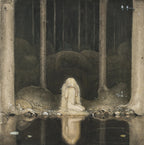 Princess Tuvstarr by the Forest Pool | John Bauer | 1913