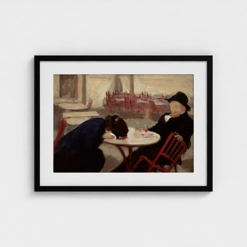 The Demon – 24 x 18 inch black mounted landscape frame, head-on Prodigi view