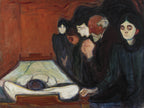 At The Deathbed | Edvard Munch | 1895