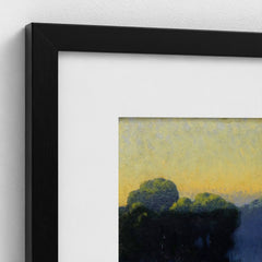 In the Evening’s Tranquility – black mounted frame, close-up Prodigi view