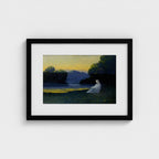 In the Evening’s Tranquility – black mounted landscape frame, head-on Prodigi view