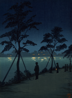 Night Scene at Sumida River | Kobayashi Kiyochika | 1930