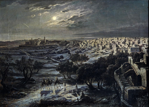 View of Bethlehem at Night |  Josef Langl | 19th Century