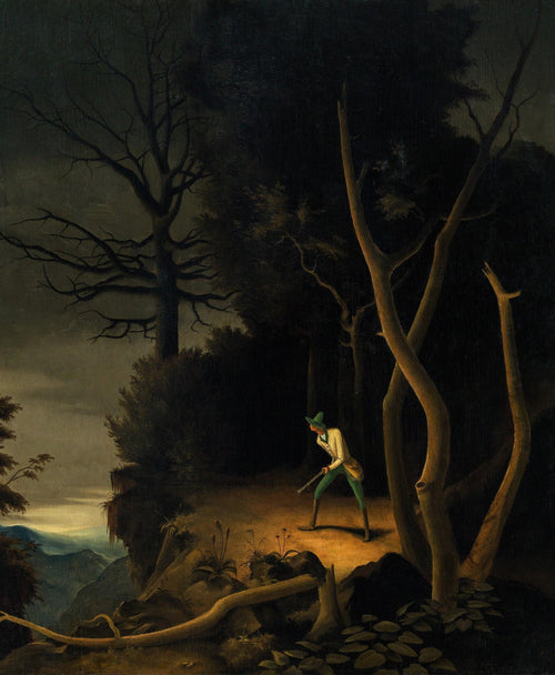 Forest Landscape with a Hunter | Franz Sedlacek | 1928