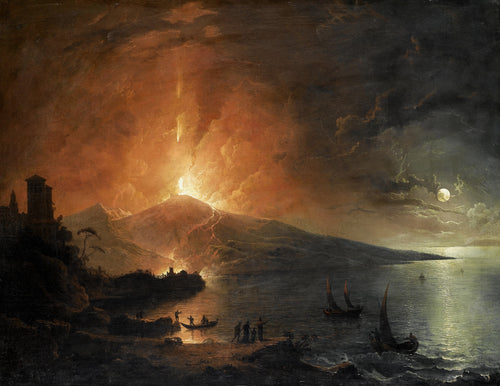 The Eruption of Vesuvius by Night | Henry Pether | 19th Century