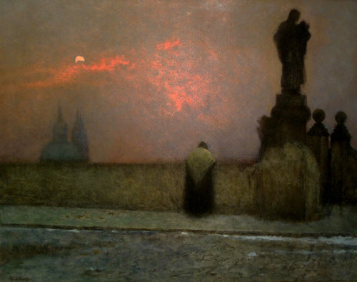 Early Evening at Hradčany | Jakub Schikaneder | 1913