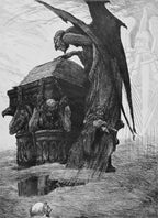 The Devil Reads the Book of Destiny | Louis Moe | 1902