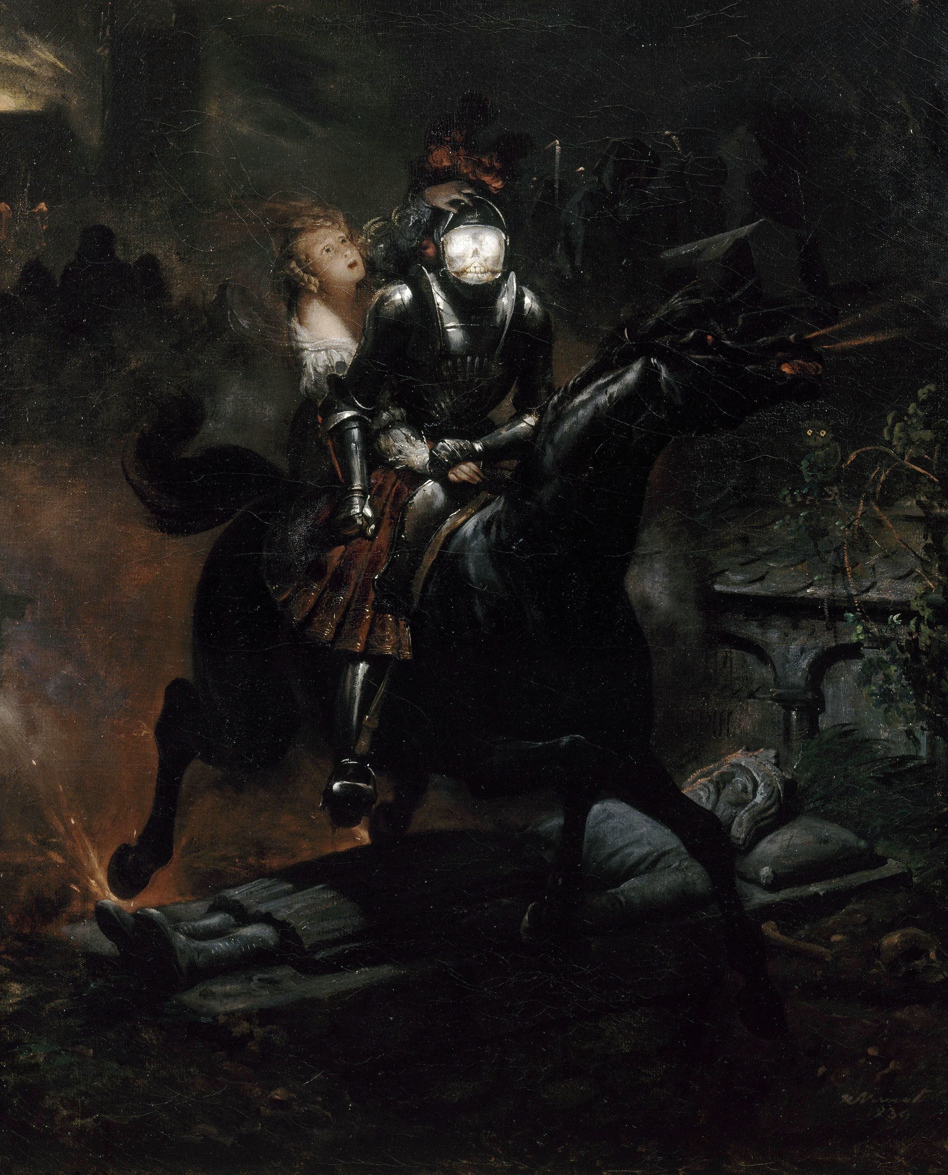 The Ballad of Leonora by Horace Vernet | Buy Fine Art Prints