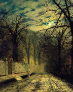 Moonlit Street | John Atkinson Grimshaw | 1880