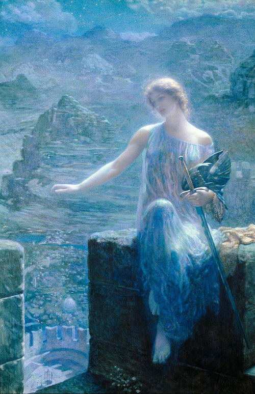 The Valkyrie's Vigil | Edward Robert Hughes | 1915
