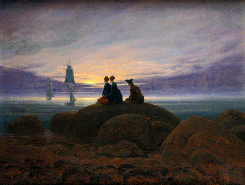 Moonrise Over The Sea | Caspar David Friedrich | 1822