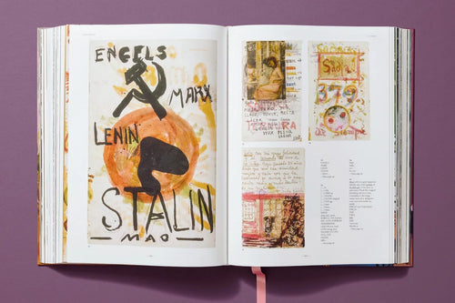 Interior spread of illustrated political and diary material — Frida Kahlo.