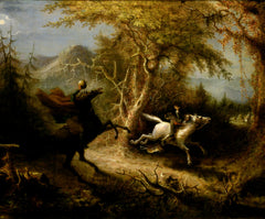 The Headless Horseman Pursuing Ichabod Crane | John Quidor | 1858