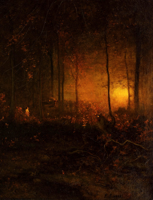 Watching The Sun Glow | George Inness | 1887