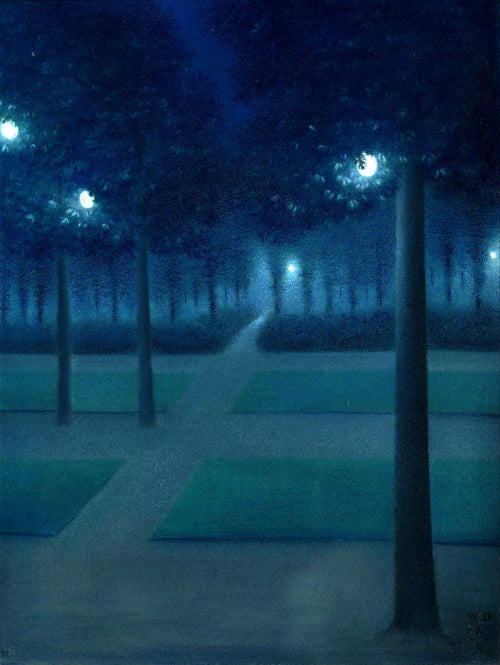 Nocturne in The Parc Royal, Brussels | William Degouve de Nuncques | 1897