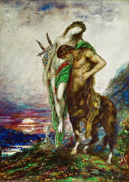 Dead Poet Carried by a Centaur | Gustave Moreau | 1890