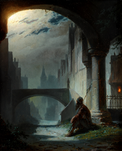 Night Watchman with Halberd | Wilhelm Lichtenheld | 1857