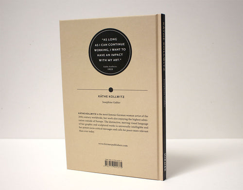 Rear cover with publisher text and a circular review quotation — Käthe Kollwitz.
