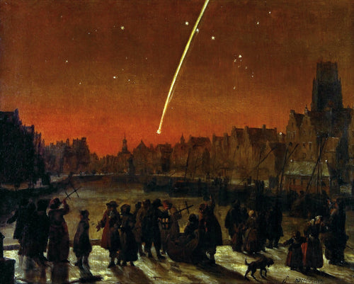 Comet Above Rotterdam | Lieve Verschuier | 1680