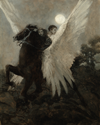 Fast Flew The Black Winged Horse | Howard Pyle | 1895