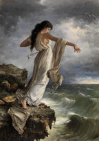 Death of Sappho | Miguel Carbonell Selva | 1881