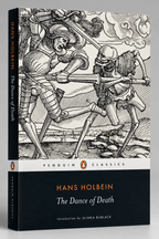 Front cover with a skeletal figure in a Renaissance woodcut — The Dance of Death.