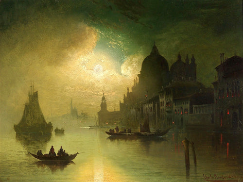 Moonlit Night over Venice | Karl Kaufmann | 19th Century