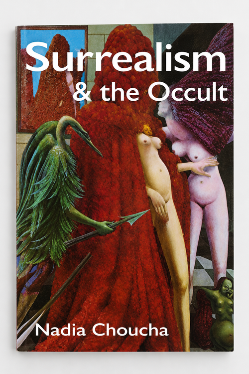 Front cover featuring a colourful symbolic figure composition — Surrealism & The Occult.