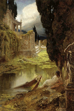 Classical Ruins with a Maiden | Eduard Büchler | 1915