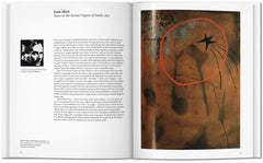 Interior spread featuring an abstract composition with a star-like shape — Surrealism.