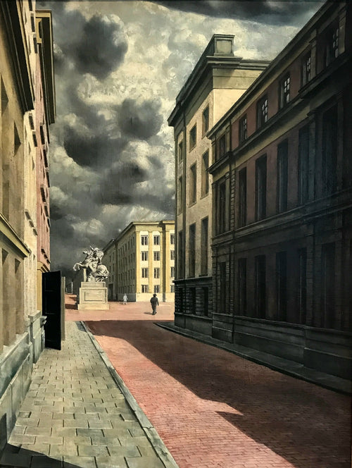 Street with a Statue | Carel Willink | 1934
