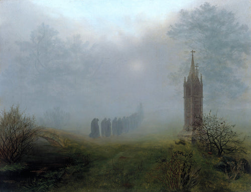 Procession in The Fog | Ernst Ferdinand Oehme | 1828