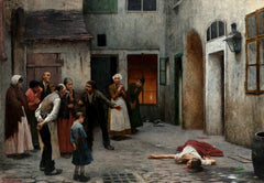 Murder in the House | Jakub Schikaneder | 1890