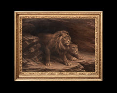 Study of Lions | M.C Fehr | 18th / 19th Century