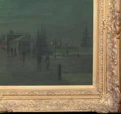 Moonlit Glasgow Docks | John Atkinson Grimshaw | 19th Century