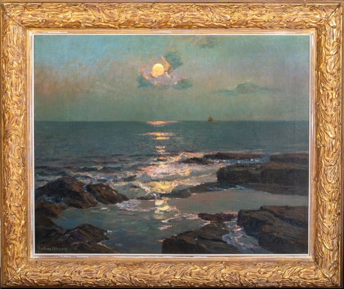 Moonrise Over Carbis Bay | Albert Julius Olsson | 19th Century